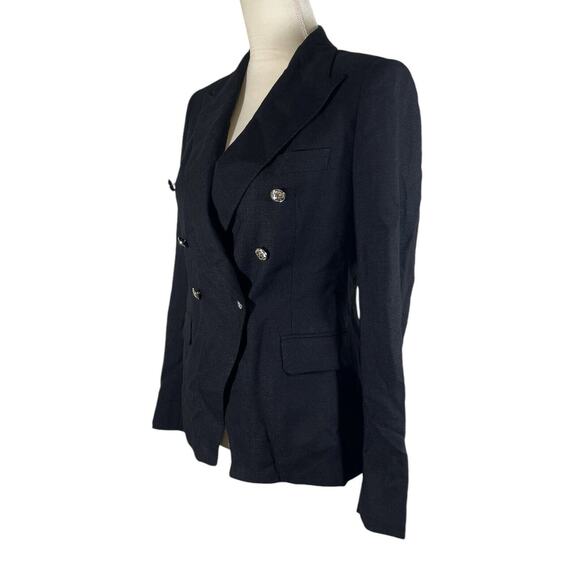 Tagliatore J-Alicya Black Double Breasted Blazer Jacket Made in Italy Size 44 - Picture 4 of 9